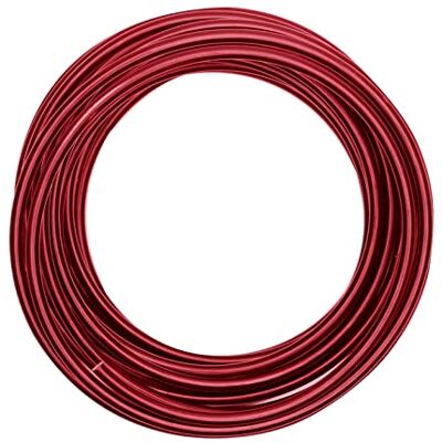 Creative Aluminiumdraad 10 m x 5 mm Oxblood (Rood) Flexibel Alu Draad voor Sieraden Maken, Hobby en Knutselen Creative Aluminiumdraad 10 m x 5 mm Oxblood (Rood) Flexibel Alu Draad voor Sieraden Maken, Hobby en Knutselen
