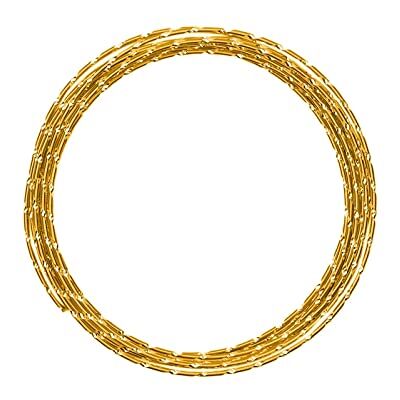 Creative Aluminiumdraad Diamant 5 m x 2 mm Gold (Goud) Flexibel Alu Draad met Diamond Cut voor Sieraden Maken, Hobby en Knutselen Creative Aluminiumdraad Diamant 5 m x 2 mm Gold (Goud) Flexibel Alu Draad met Diamond Cut voor Sieraden Maken, Hobby en Knutselen