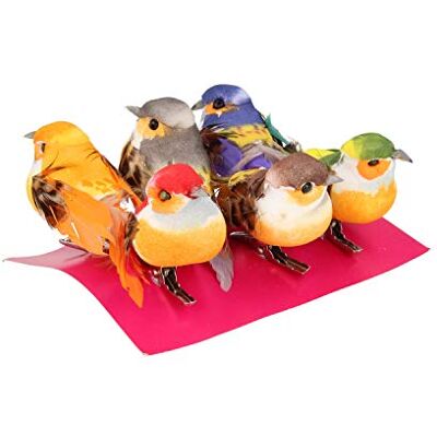 Artemio Vogelbeeld Set - Meerkleurig, 6 stuks, 6x2.5x5 cm Artemio Vogelbeeld Set - Meerkleurig, 6 stuks, 6x2.5x5 cm