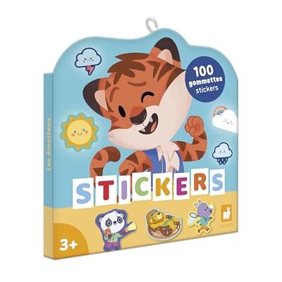 Janod Verpakking met 100 stickers zakje met stickers in het formaat 5 x 5 cm Emoties 3 jaar + Creatieve activiteit voor kinderen Leren van fijne motoriek en concentratie Janod Verpakking met 100 stickers zakje met stickers in het formaat 5 x 5 cm Emoties 3 jaar + Creatieve activiteit voor kinderen Leren van fijne motoriek en concentratie
