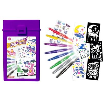 Lansay Blopens Ton Magic Kleuren en Knutselen Thuis Vanaf 5 Jaar Blaasstiften Sjablonen met Tovenaars, Staffen en Sterren Direct Airbrush Effect Bezigheid Helemaal zonder Scherm Lansay Blopens Ton Magic Kleuren en Knutselen Thuis Vanaf 5 Jaar Blaasstiften Sjablonen met Tovenaars, Staffen en Sterren Direct Airbrush Effect Bezigheid Helemaal zonder Scherm