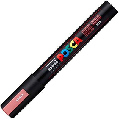 POSCA Acrylmarker PC-5M Rood metallic 1,8-2,5 mm ronde punt Marker met pigmentinkt op waterbasis, dekkend, voor vrijwel alle oppervlakken, verwisselbare punt POSCA Acrylmarker PC-5M Rood metallic 1,8-2,5 mm ronde punt Marker met pigmentinkt op waterbasis, dekkend, voor vrijwel alle oppervlakken, verwisselbare punt