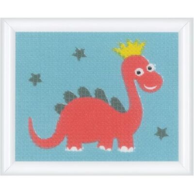 Vervaco Borduurpakket - Kruissteek Dino - 16x13 cm Vervaco Borduurpakket - Kruissteek Dino - 16x13 cm