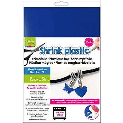 Creative Krimpfolie - 25 vellen - Blauw - A4 Creative Krimpfolie - 25 vellen - Blauw - A4