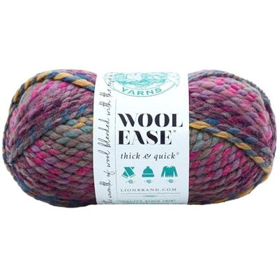 Lion Brand Yarn Wool-Ease Dik & Snel Garen - Zacht en Bulky Garen voor Breien Lion Brand Yarn Wool-Ease Dik & Snel Garen - Zacht en Bulky Garen voor Breien
