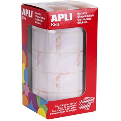 APLI Kids 11907-20 mm vierkante rubberen rol wit APLI Kids 11907-20 mm vierkante rubberen rol wit