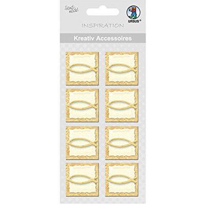 Ursus creatief accessoire vis 1 8 Stuk goud Ursus creatief accessoire vis 1 8 Stuk goud