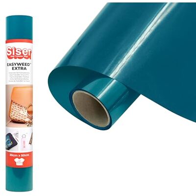 SISER ® EasyWeed® extra turquoise, 30 cm x 0,5 m, transfervinyl voor nylon, leer, behandelde stoffen SISER ® EasyWeed® extra turquoise, 30 cm x 0,5 m, transfervinyl voor nylon, leer, behandelde stoffen