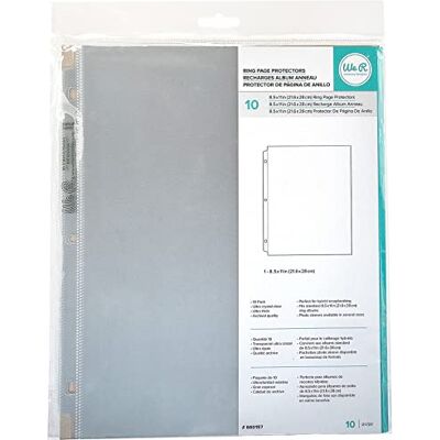 We R Memory Keepers We R Makers Transparante hoezen 21,6 x 28 cm (ca. A4) – 10 stuks brochurehoezen voor 3-ringmappen, fotoalbums en scrapbooks – transparant en zuurvrij We R Memory Keepers We R Makers Transparante hoezen 21,6 x 28 cm (ca. A4) – 10 stuks brochurehoezen voor 3-ringmappen, fotoalbums en scrapbooks – transparant en zuurvrij