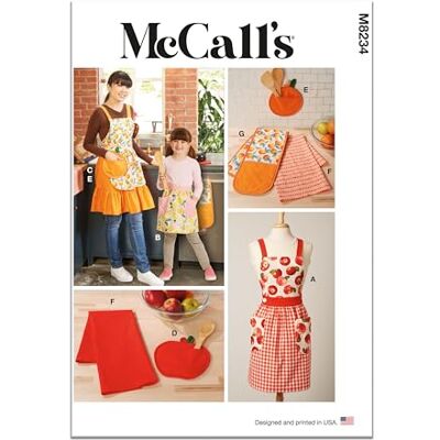 McCall's 8234 - Kinder- en damesschort met accessoires McCall's 8234 - Kinder- en damesschort met accessoires