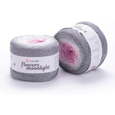 YarnArt Flowers Moonlight Glitter Katoen Garen, Zacht, Regenboog Haak, Metallic Lurex handgebreid Glanzend, Zilverachtig Cake, Multicolor Katoen, 1 Skein Gewicht 10 oz Lengte 300 ",1 Fijn Garen (3293) YarnArt Flowers Moonlight Glitter Katoen Garen, Zacht, Regenboog Haak, Metallic Lurex handgebreid Glanzend, Zilverachtig Cake, Multicolor Katoen, 1 Skein Gewicht 10 oz Lengte 300 ",1 Fijn Garen (3293)