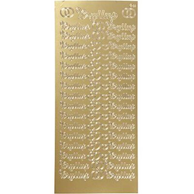 Creativ Stickers, goud, one size Creativ Stickers, goud, one size