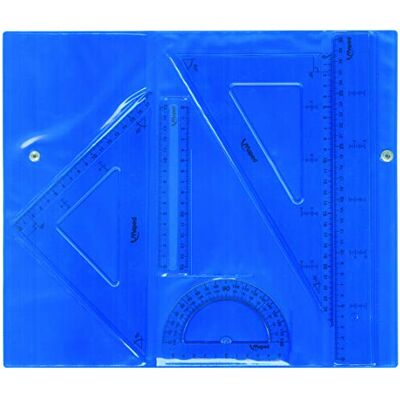 Maped 5-delig Tekenset - Linialen, Winkelhaak, Goniometer Maped 5-delig Tekenset - Linialen, Winkelhaak, Goniometer