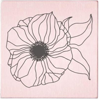 May and Berry Houten stempel bloem groot, 45x45mm May and Berry Houten stempel bloem groot, 45x45mm