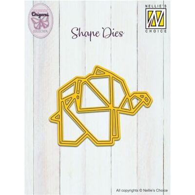 Nellie's Choice Snijden Origami-Olifant Vorm Die-7,3 x 5,7 cm-Kaarten Maken Benodigdheden-Metalen Matrijzen voor Scrapbooking, DIY en Papier Ambachten, Geel Nellie's Choice Snijden Origami-Olifant Vorm Die-7,3 x 5,7 cm-Kaarten Maken Benodigdheden-Metalen Matrijzen voor Scrapbooking, DIY en Papier Ambachten, Geel