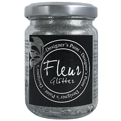 FLEUR DESIGNER'S PAINT COLORIFICIO CENTRALE Fleur Glitter in Poeder 90Gr Zilver FLEUR DESIGNER'S PAINT COLORIFICIO CENTRALE Fleur Glitter in Poeder 90Gr Zilver