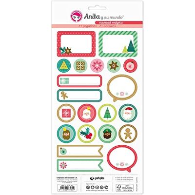 Anita y Su Mundo 37010550 stickers voor Kerstmis, magisch, ideaal voor scrapbooking en kerstcadeaus Anita y Su Mundo 37010550 stickers voor Kerstmis, magisch, ideaal voor scrapbooking en kerstcadeaus