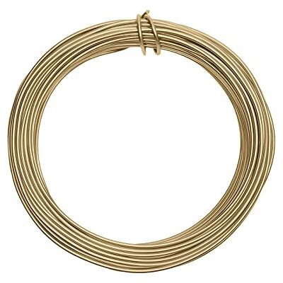Creative Aluminiumdraad 37 m x 2,5 mm Pearl (Goud) Flexibel Alu Draad voor Sieraden Maken, Hobby en Knutselen Creative Aluminiumdraad 37 m x 2,5 mm Pearl (Goud) Flexibel Alu Draad voor Sieraden Maken, Hobby en Knutselen