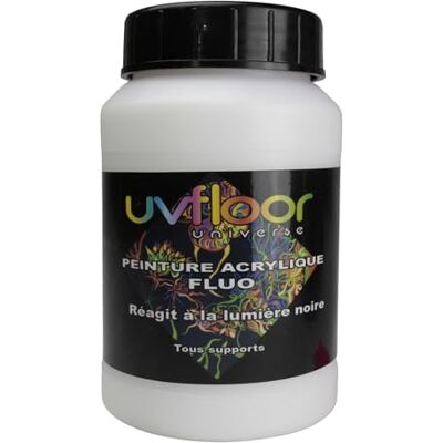 UV FLOOR UVFLOOR UV FLOOR Acrylverf neonwit Speciaal zwart en ultraviolet licht Flashy Vloeibaar en ultra gepigmenteerd Fluorescerend 250ml UV FLOOR UVFLOOR UV FLOOR Acrylverf neonwit Speciaal zwart en ultraviolet licht Flashy Vloeibaar en ultra gepigmenteerd Fluorescerend 250ml
