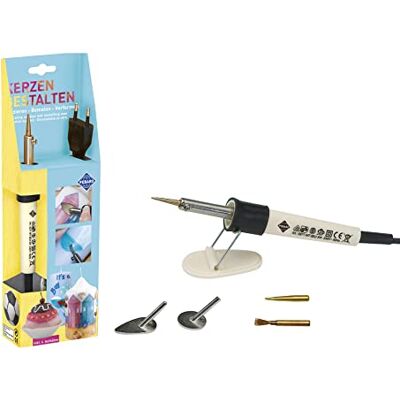 Pebaro 0271 Kaarsenzuigerset met schrijfpunt, messing borstel en strijkijzer, kaarsen versieren, modelleren, vervormen, beschilderen; knutselen en werken met wasverf, creatieve set, veelzijdig, 30 x 9 Pebaro 0271 Kaarsenzuigerset met schrijfpunt, messing borstel en strijkijzer, kaarsen versieren, modelleren, vervormen, beschilderen; knutselen en werken met wasverf, creatieve set, veelzijdig, 30 x 9