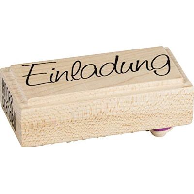 Knorr Prandell 211800300 211800300 stempel van hout (uitnodiging) motief grootte 6 x 2,5 cm, motief: uitnodiging Knorr Prandell 211800300 211800300 stempel van hout (uitnodiging) motief grootte 6 x 2,5 cm, motief: uitnodiging