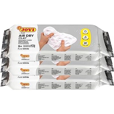 Jovi Modelleerpasta Air Dry 3 stuks, wit, 1,5 kg (P85/3) Jovi Modelleerpasta Air Dry 3 stuks, wit, 1,5 kg (P85/3)