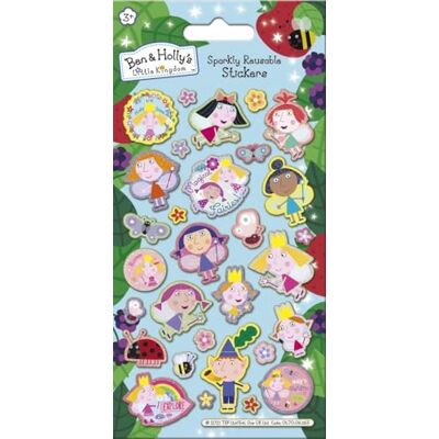 Paper Projects Ben and Holly's Little Kingdom Sparkly herbruikbare stickers Officieel gelicentieerd product Herbruikbaar op niet-poreuze oppervlakken, blauw, 19,5 cm x 9,5 cm Paper Projects Ben and Holly's Little Kingdom Sparkly herbruikbare stickers Officieel gelicentieerd product Herbruikbaar op niet-poreuze oppervlakken, blauw, 19,5 cm x 9,5 cm