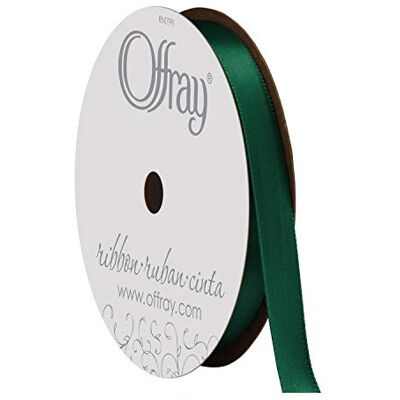 Berwick Offray Satijnen lint, 6 Yds, Bos, 3/8 Inch x 18 Voet Berwick Offray Satijnen lint, 6 Yds, Bos, 3/8 Inch x 18 Voet