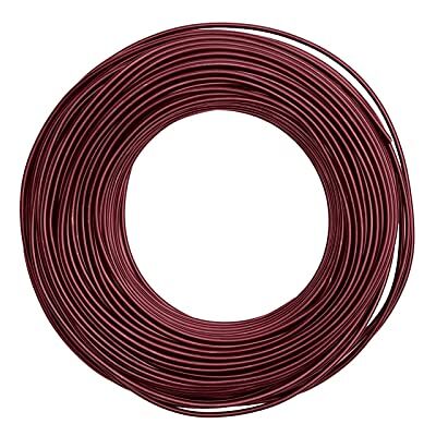 Creative Aluminiumdraad 37 m x 2,5 mm Oxblood (Rood) Flexibel Alu Draad voor Sieraden Maken, Hobby en Knutselen Creative Aluminiumdraad 37 m x 2,5 mm Oxblood (Rood) Flexibel Alu Draad voor Sieraden Maken, Hobby en Knutselen