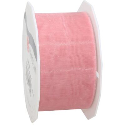 PRÄSENT C.E. Pattberg Sheer Organza lint lichtroze, 25 m cadeaulint voor het inpakken van geschenken, 40 mm breed, accessoires voor decoreren en knutselen, decoratielint PRÄSENT C.E. Pattberg Sheer Organza lint lichtroze, 25 m cadeaulint voor het inpakken van geschenken, 40 mm breed, accessoires voor decoreren en knutselen, decoratielint
