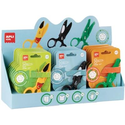 APLI Kids Apli 20090 Schaar voor kleuters, 12 cm, veilig voor kinderen, krokodil Orca APLI Kids Apli 20090 Schaar voor kleuters, 12 cm, veilig voor kinderen, krokodil Orca