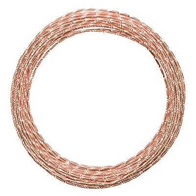 Creative Aluminiumdraad Diamant 30 m x 2 mm Orange Copper (Oranje) Flexibel Alu Draad met Diamond Cut voor Sieraden Maken, Hobby en Knutselen Creative Aluminiumdraad Diamant 30 m x 2 mm Orange Copper (Oranje) Flexibel Alu Draad met Diamond Cut voor Sieraden Maken, Hobby en Knutselen