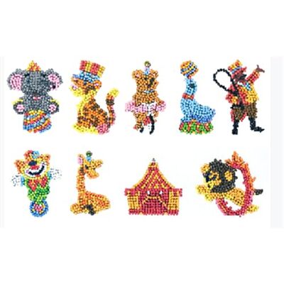 Pracht Creatives Hobby Diamond Painting Stickerset, motief circuswereld, knutselset voor het maken van stickers met glittersteentjes, voor kinderen vanaf 5 jaar Pracht Creatives Hobby Diamond Painting Stickerset, motief circuswereld, knutselset voor het maken van stickers met glittersteentjes, voor kinderen vanaf 5 jaar