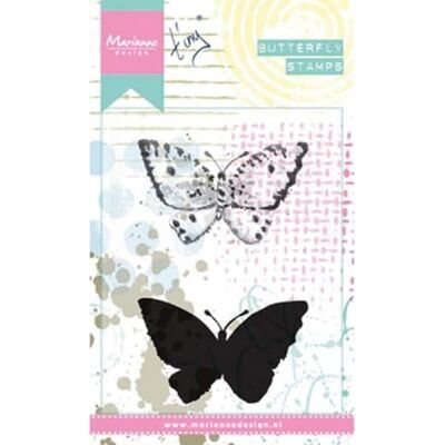 Marianne Design MM1614 Clear siliconen stempel, vlinder 2, om te knutselen en precisie stempel, kunststof, transparant, 100x165 Marianne Design MM1614 Clear siliconen stempel, vlinder 2, om te knutselen en precisie stempel, kunststof, transparant, 100x165