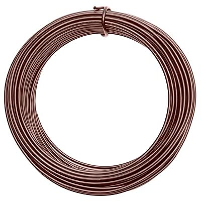 Creative Aluminiumdraad 26 m x 3 mm Chocolate Mat (Bruin) Flexibel Alu Draad voor Sieraden Maken, Hobby en Knutselen Creative Aluminiumdraad 26 m x 3 mm Chocolate Mat (Bruin) Flexibel Alu Draad voor Sieraden Maken, Hobby en Knutselen