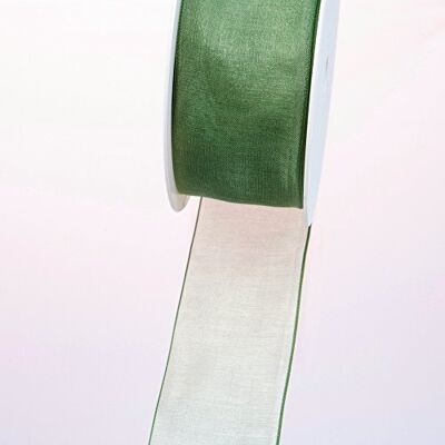 Deko AS GmbH 53736 Organza lint met geweven rand 38mm 50m col. 27 donkergroen 53736-38-50-27 Deko AS GmbH 53736 Organza lint met geweven rand 38mm 50m col. 27 donkergroen 53736-38-50-27