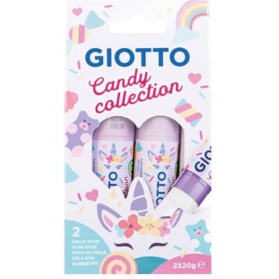 Giotto Lijmstift Candy Collection, kleur transparant, F546700 Giotto Lijmstift Candy Collection, kleur transparant, F546700