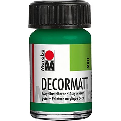 Marabu 14010039067 Decormatt acryl sapgroen 067, 15 ml, fluweelmatte acrylverf op waterbasis, romig en kleurintensief, speekselbestendig, weerbestendig, voor vrij schilderen en sjabloneren Marabu 14010039067 Decormatt acryl sapgroen 067, 15 ml, fluweelmatte acrylverf op waterbasis, romig en kleurintensief, speekselbestendig, weerbestendig, voor vrij schilderen en sjabloneren