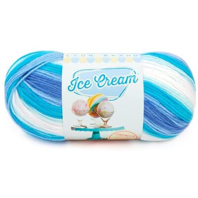 Lion Brand Yarn - Ice Cream Yarn - Blue Moon Lion Brand Yarn - Ice Cream Yarn - Blue Moon