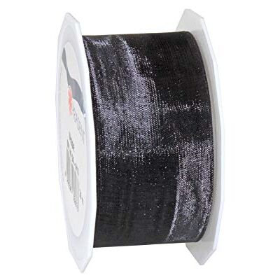 PRÄSENT C.E. Pattberg Sheer Organza Ribbon Zwart, 27 Yards Gift Wrap Lint, 4,6 cm breed, accessoires voor decoratie en handwerk, decoratielint voor geschenken, voor elke gelegenheid PRÄSENT C.E. Pattberg Sheer Organza Ribbon Zwart, 27 Yards Gift Wrap Lint, 4,6 cm breed, accessoires voor decoratie en handwerk, decoratielint voor geschenken, voor elke gelegenheid