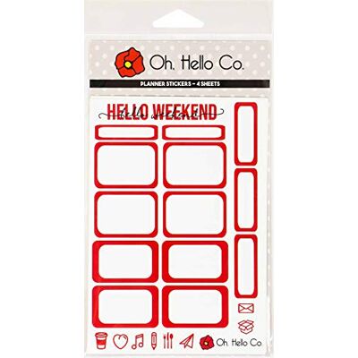 OH HELLO CO. PLANNER STICKERS ROODS, One Size OH HELLO CO. PLANNER STICKERS ROODS, One Size