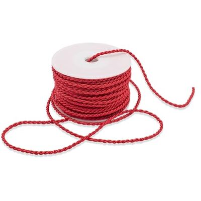 Decoraparty Rood koord, 3 mm, van polyester, katoen, 3 mm x 25 m Decoraparty Rood koord, 3 mm, van polyester, katoen, 3 mm x 25 m