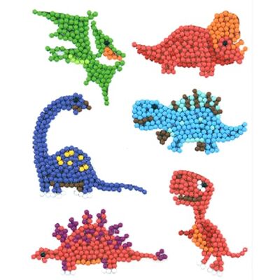Pracht Creatives Hobby Diamond Painting Stickerset, motief dinosaurus, knutselset voor het maken van stickers met glittersteentjes, voor kinderen vanaf 5 jaar Pracht Creatives Hobby Diamond Painting Stickerset, motief dinosaurus, knutselset voor het maken van stickers met glittersteentjes, voor kinderen vanaf 5 jaar