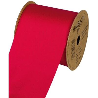 Halbach Seidenbänder Geschenklint lint met subtiele zijdeglans, zijden look (veganistisch), rood, breedte 70cm lengte 10m Halbach Seidenbänder Geschenklint lint met subtiele zijdeglans, zijden look (veganistisch), rood, breedte 70cm lengte 10m