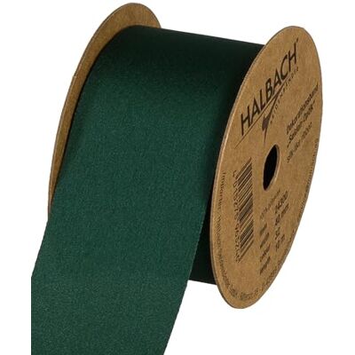 Halbach Seidenbänder Geschenklint zijdelook (veganistisch) breedte 40 mm lengte 10 m lint met subtiele zijdeglans voor feestelijke gelegenheden kleur: donkergroen Halbach Seidenbänder Geschenklint zijdelook (veganistisch) breedte 40 mm lengte 10 m lint met subtiele zijdeglans voor feestelijke gelegenheden kleur: donkergroen