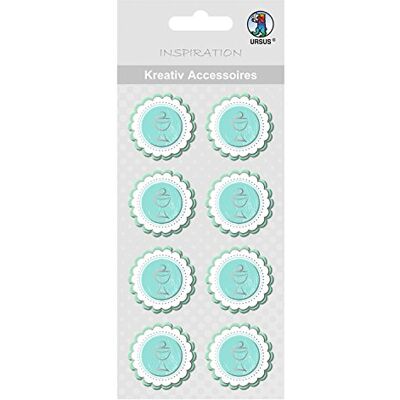 Ursus 564000341 Creative Accessoires, Jezus, Kelk, 8 stuks, aqua Ursus 564000341 Creative Accessoires, Jezus, Kelk, 8 stuks, aqua