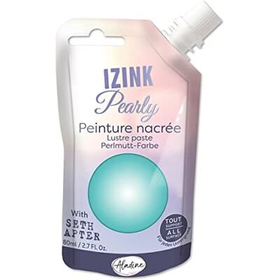 Aladine Izink Pearly – parelmoerverf – ultra dekkend, voor alle ondergronden – DIY en creatieve vrije tijd – zachte drinkfles 80 ml – mintgroen Aladine Izink Pearly – parelmoerverf – ultra dekkend, voor alle ondergronden – DIY en creatieve vrije tijd – zachte drinkfles 80 ml – mintgroen