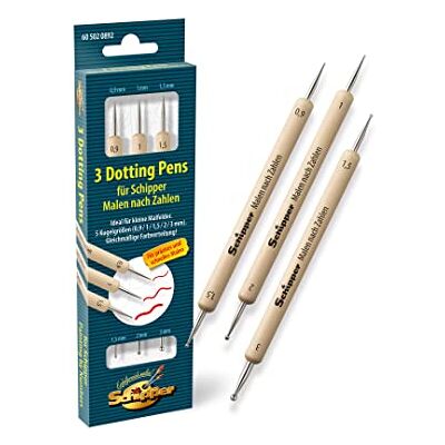 Noris Spiele GmbH Mnz - 3 Dubbelzijdige Dotting Pen - kunstbenodigdheden Noris Spiele GmbH Mnz - 3 Dubbelzijdige Dotting Pen - kunstbenodigdheden