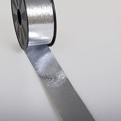 Deko AS GmbH Metallic lint zilver, 50 mm x 68 m Deko AS GmbH Metallic lint zilver, 50 mm x 68 m