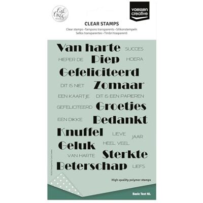 Creative Siliconen Stempels Nederlandse Teksten 23 Clear Stamps DIY, Kaarten Maken, Scrapbooking en Bullet Journaling Gebruik met Acryl Stempelblok of Stempelhulp Creative Siliconen Stempels Nederlandse Teksten 23 Clear Stamps DIY, Kaarten Maken, Scrapbooking en Bullet Journaling Gebruik met Acryl Stempelblok of Stempelhulp